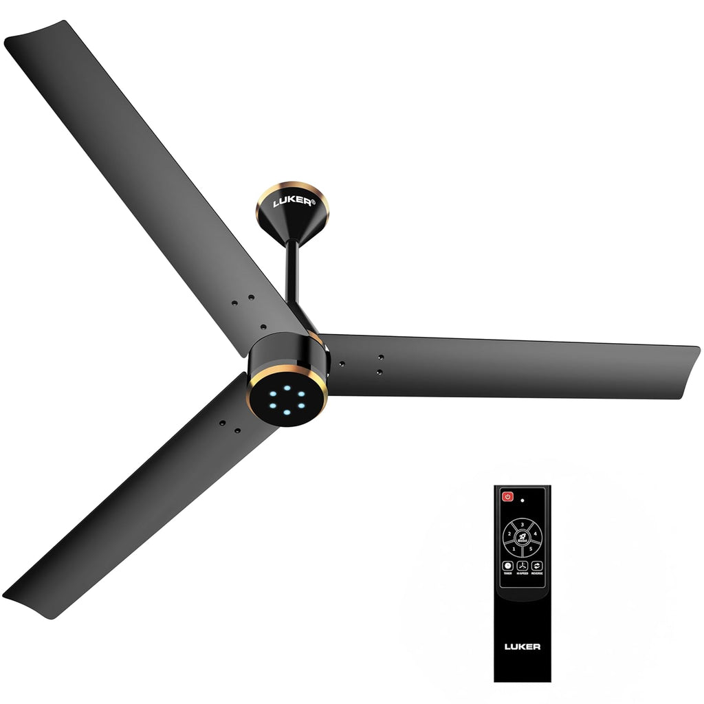 Zero Crown BLDC Fan with IR Remote | 3-Year Warranty | 1200 mm | White White White Chrome Finishoduct