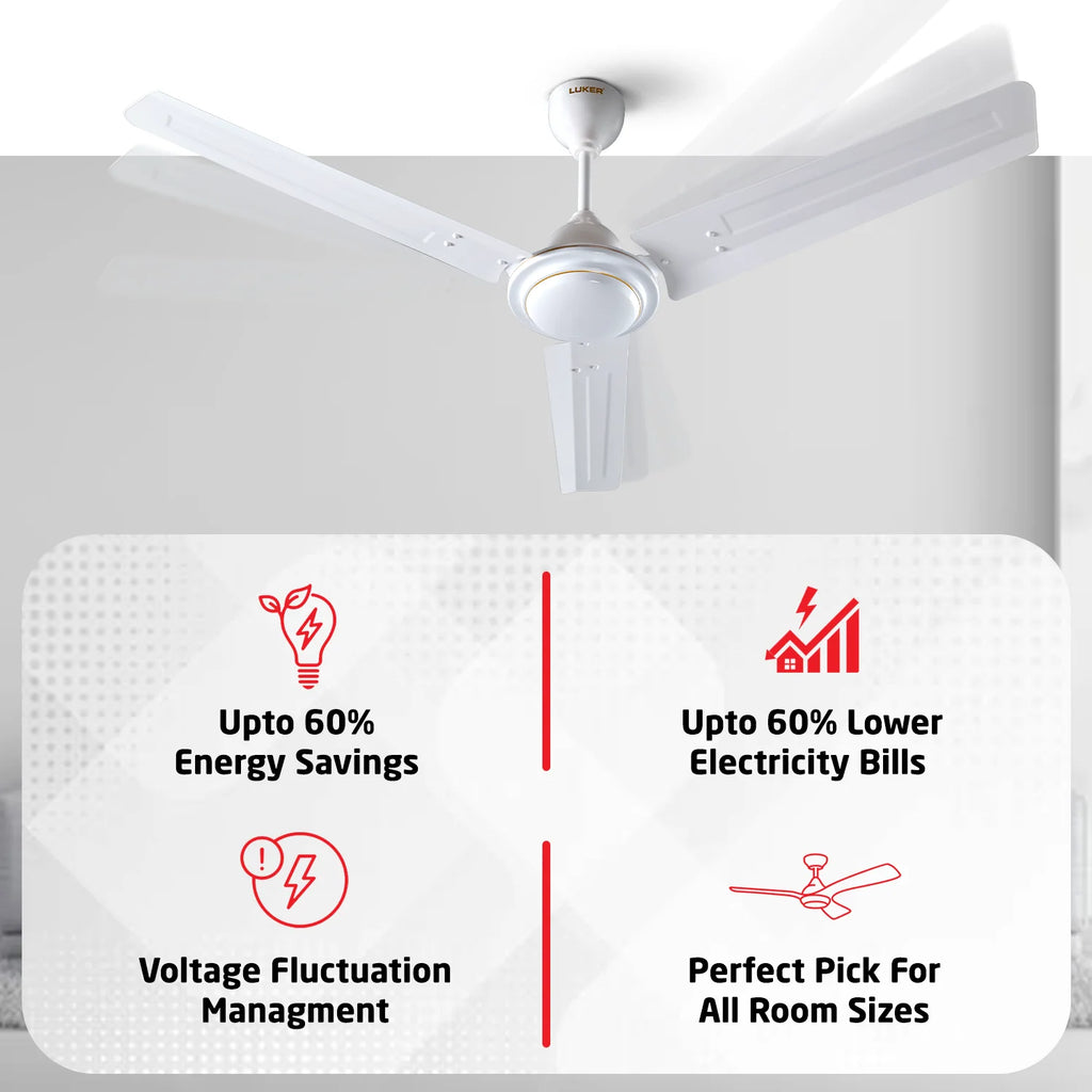 Nano XL BLDC Ceiling Fan with IR Remote | 2-Year Warranty | 1200 mm